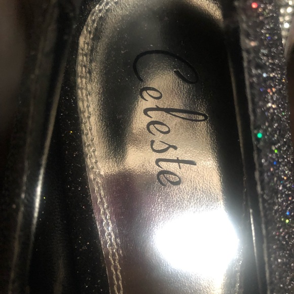 Celeste size 10 black with silver heels - Picture 2 of 7